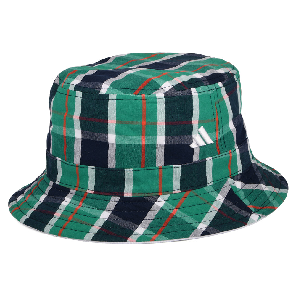 Chapeau Bob en Coton Sergé Réversible blanc ADIDAS