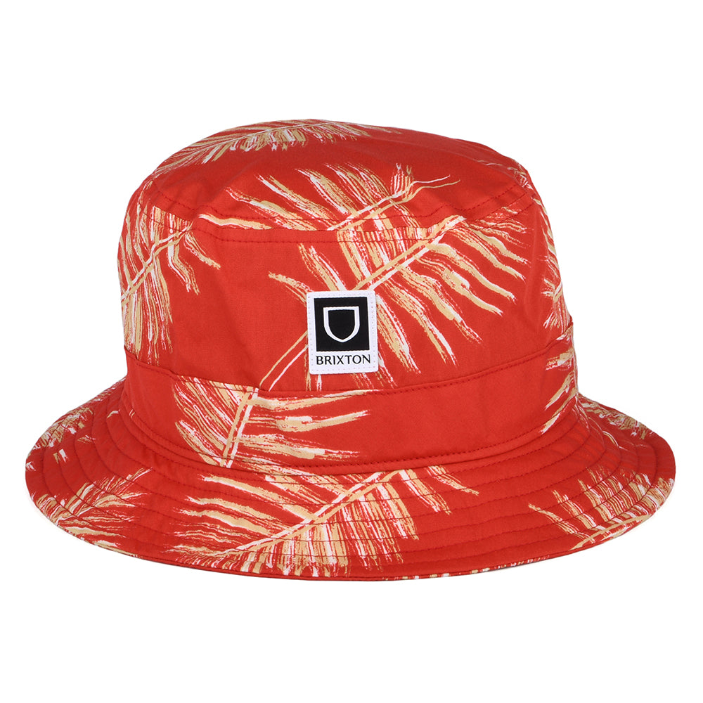 Chapeau Bob en Coton Pliable Beta Aloha rouge BRIXTON