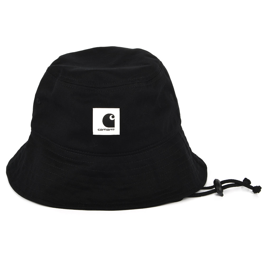 Chapeau Bob en Coton Sergé Ashley noir CARHARTT WIP