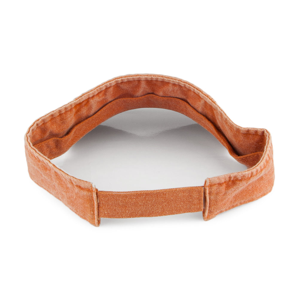 Visière en Coton Sergé Délavé orange DORFMAN PACIFIC