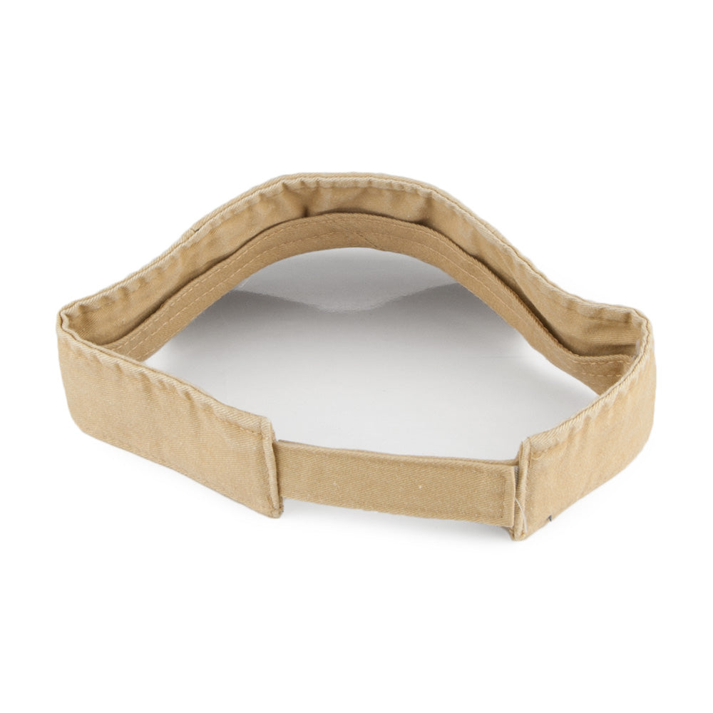 Visière en Coton Sergé Délavé jaune DORFMAN PACIFIC