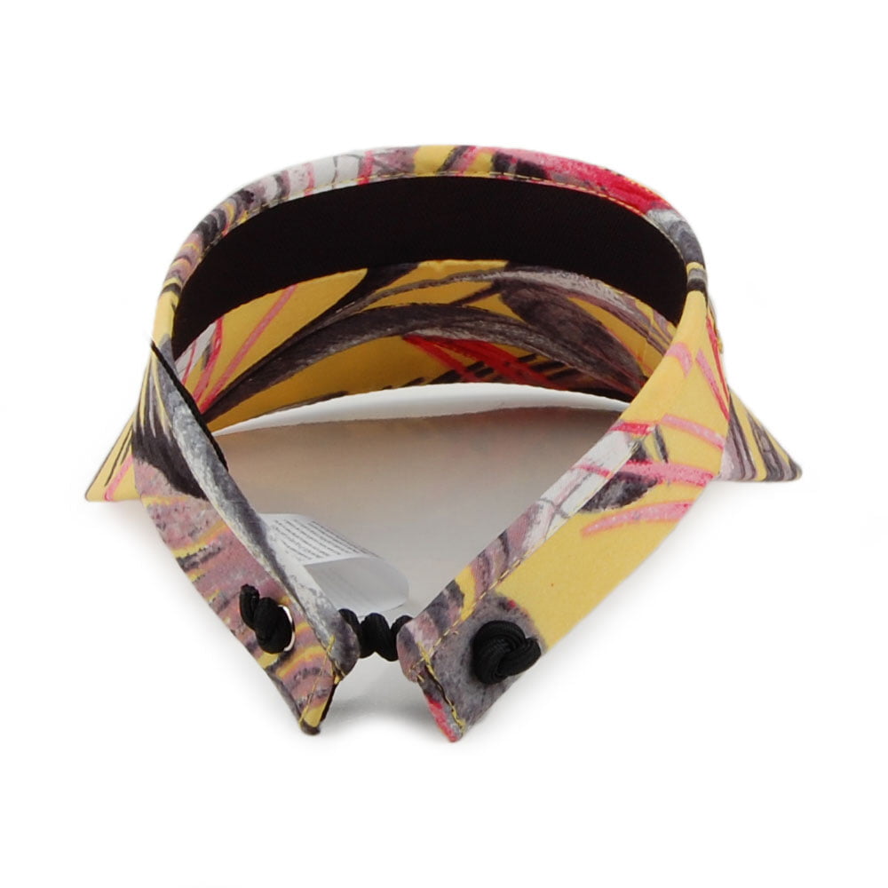 Visière Imprimé Palmier jaune SEEBERGER