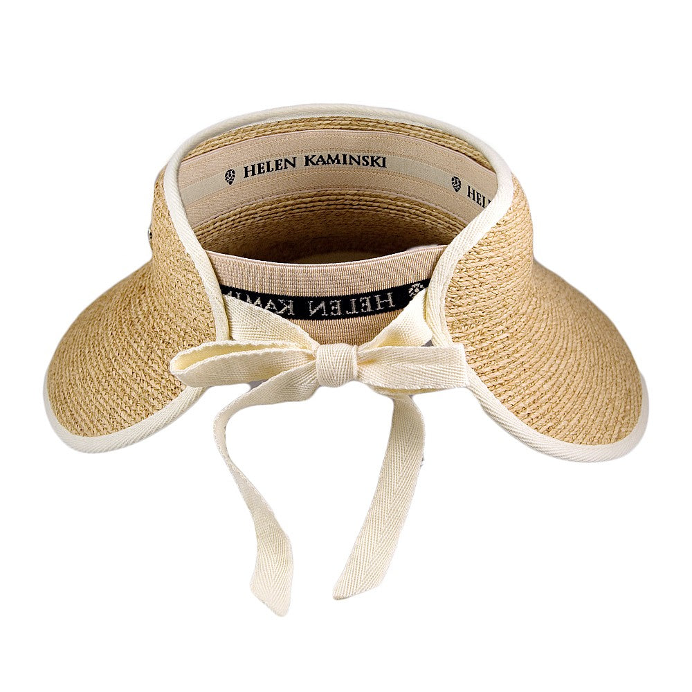 Chapeau Visière Mita en Raphia naturel HELEN KAMINSKI