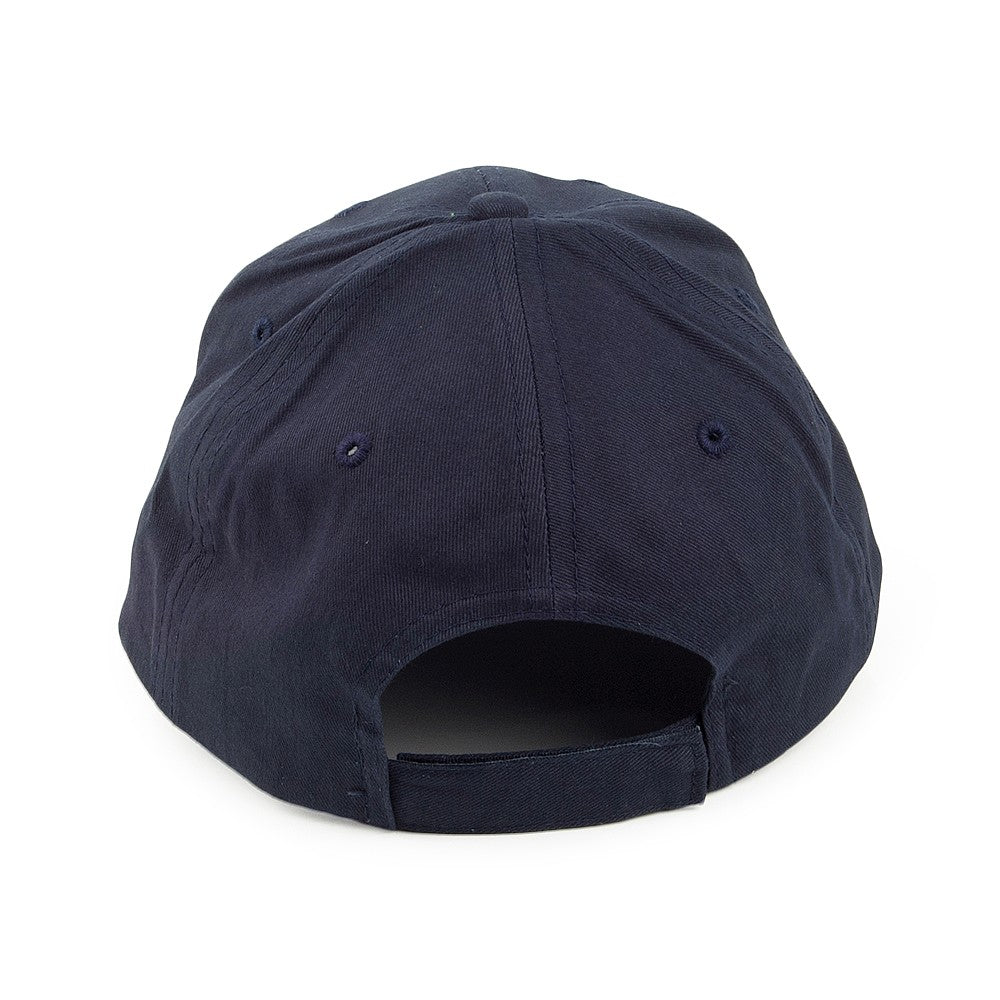 Casquette en Coton Brossé bleu marine
