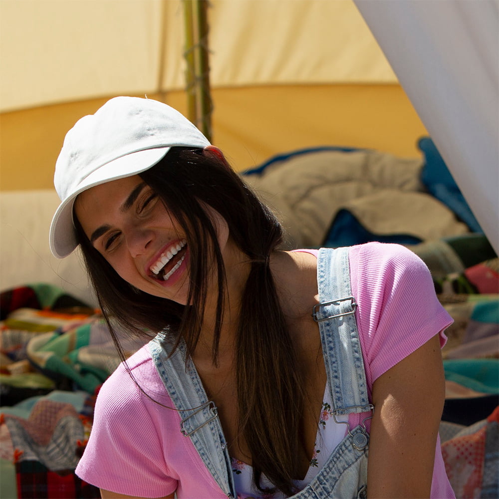 Casquette en Coton Délavé blanc