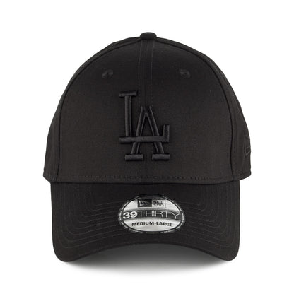 Casquette 39THIRTY MLB League Essential L.A. Dodgers noir sur noir NEW ERA