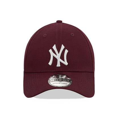 Casquette 39THIRTY MLB League Essential New York Yankees bordeaux NEW ERA