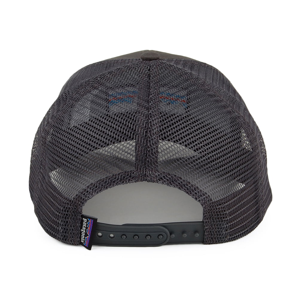 Casquette Trucker en Coton Bio P-6 Logo gris PATAGONIA
