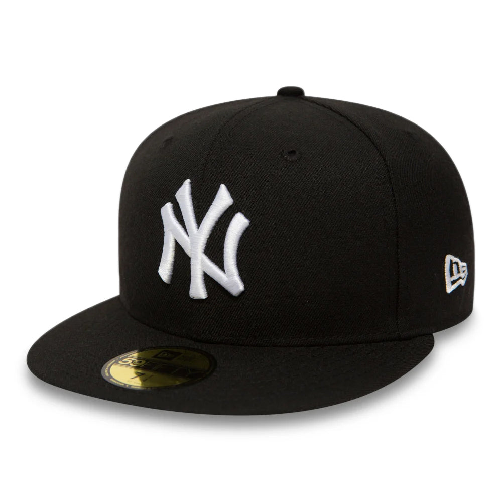 Casquette NY noir logo blanc par New Era