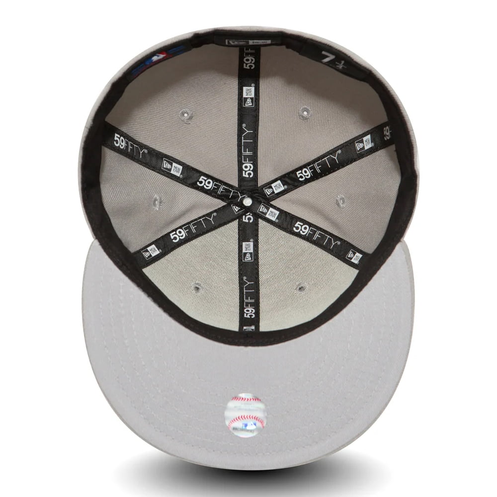 Casquette 59FIFTY MLB League Basic L.A. Dodgers gris NEW ERA
