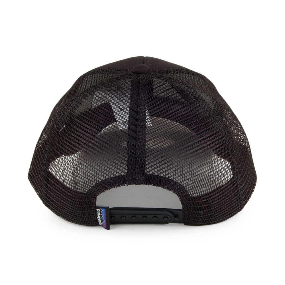 Casquette Trucker en Coton Bio P-6 Logo noir PATAGONIA