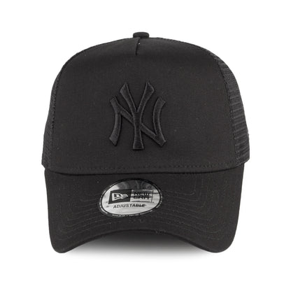 Casquette Trucker MLB Essential New York Yankees noir sur noir NEW ERA