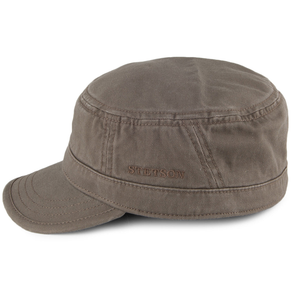 Casquette Militaire en Coton khaki STETSON