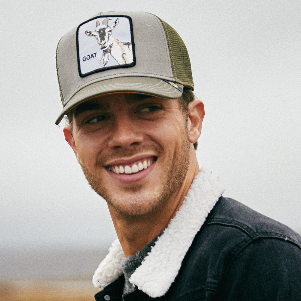 Casquette Trucker Goat Beard olive GOORIN