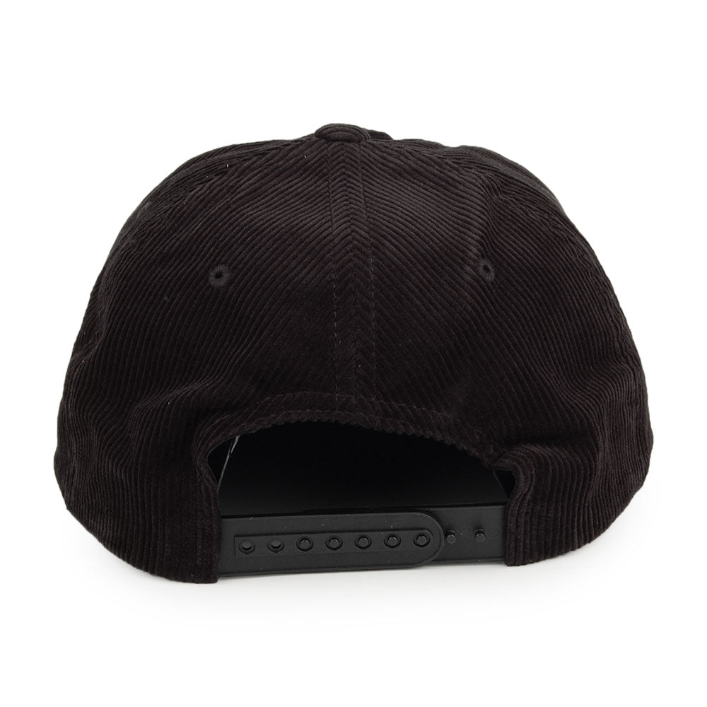 Casquette Snapback en Velours Côtelé Malt MP noir BRIXTON