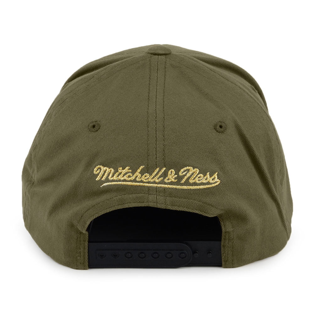 Casquette Snapback Captain Toronto Raptors olive MITCHELL & NESS