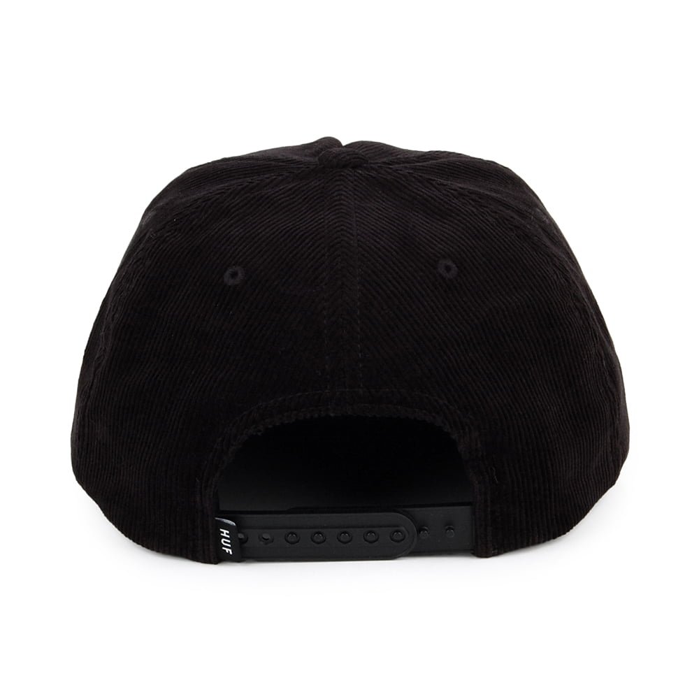 Casquette Snapback en Velours Côtelé Infamous noir HUF