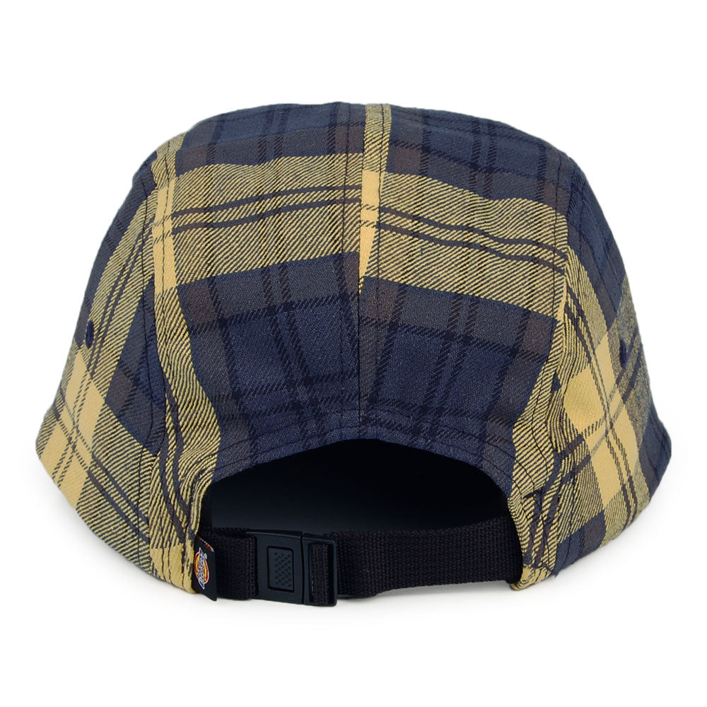 Casquette 5 Panel à Carreaux Hornbeck bleu-jaune DICKIES