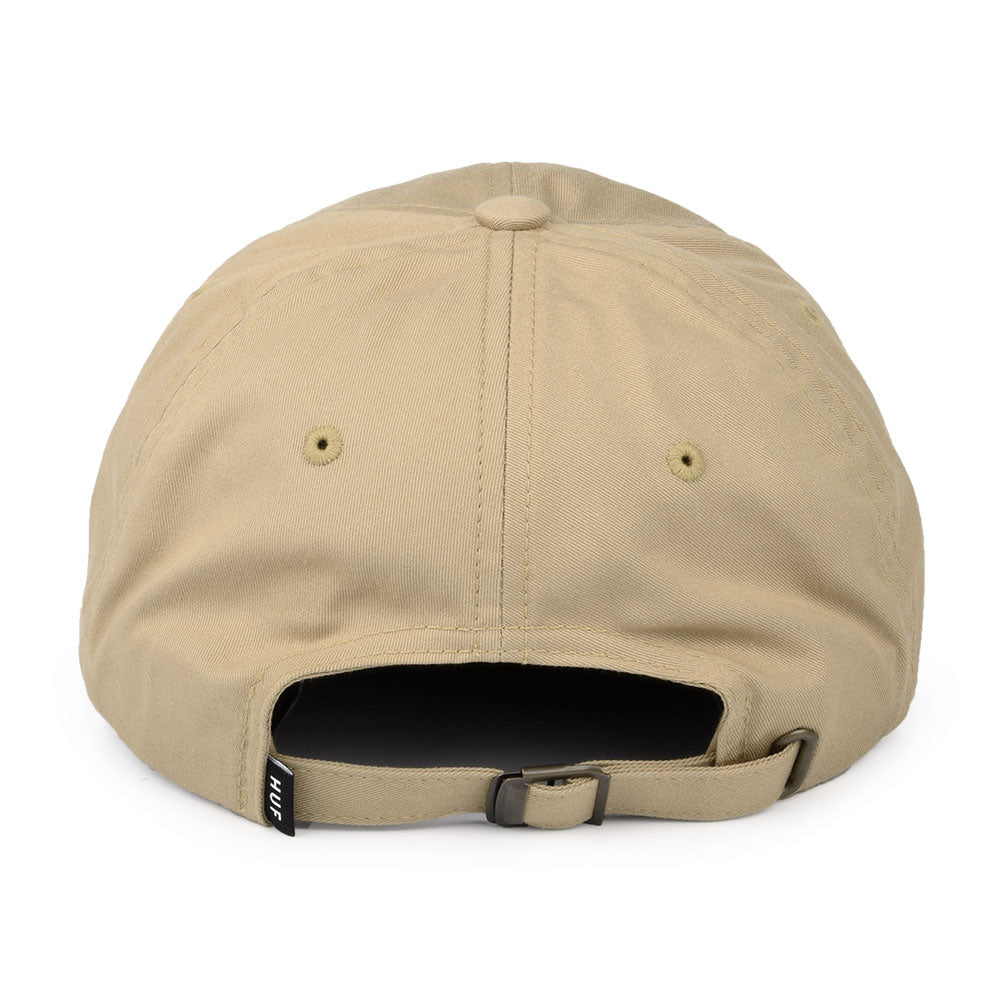 Casquette à Visière Incurvée en Coton Original Logo beige sable HUF