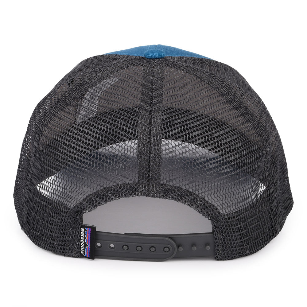 Casquette Trucker en Coton Bio LoPro P-6 Logo bleu sarcelle PATAGONIA
