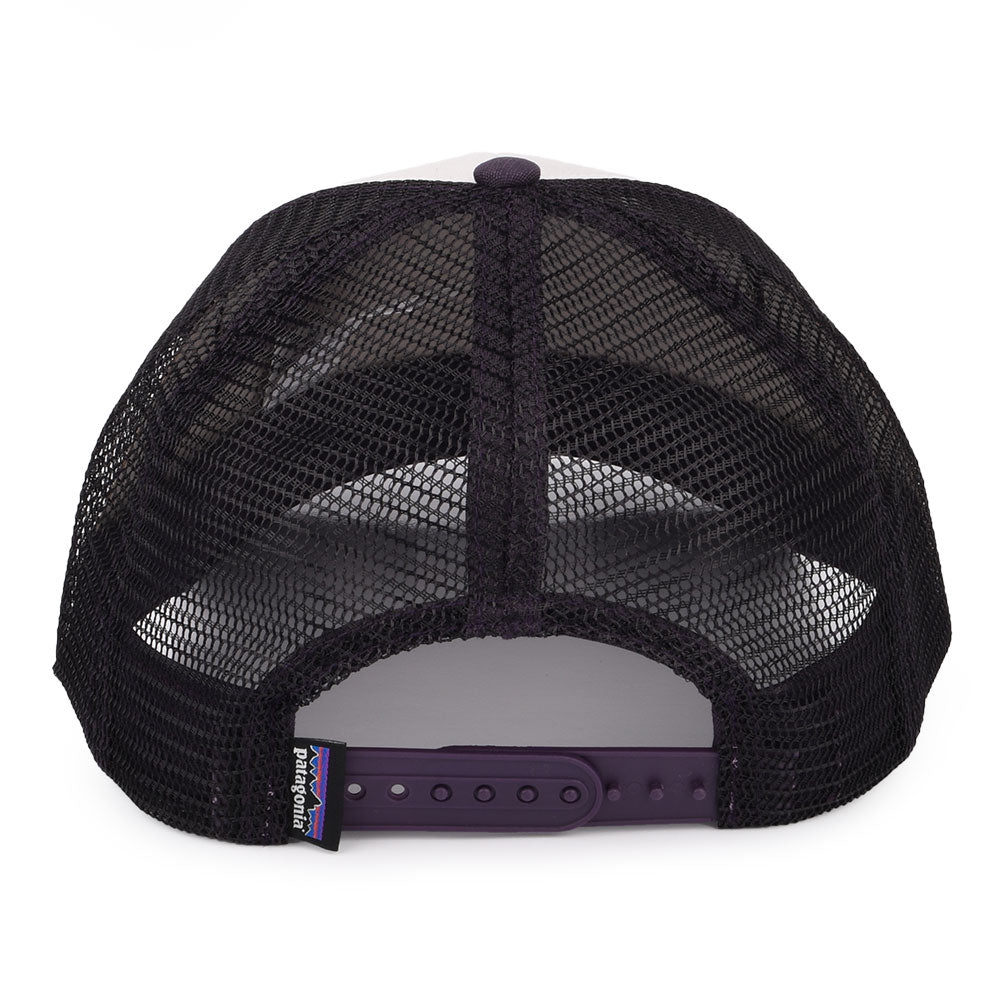 Casquette Trucker en Coton Bio LoPro P-6 Logo blanc-violet PATAGONIA