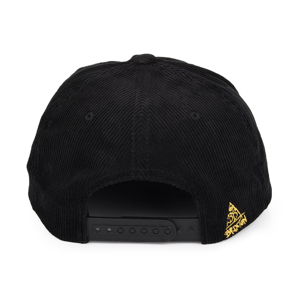 Casquette Snapback en Velours Côtelé BB Mode MP noir BRIXTON