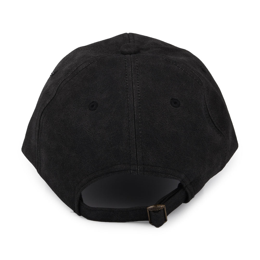 Casquette Non Structurée En Simili-Cuir Vieilli noir DORFMAN PACIFIC