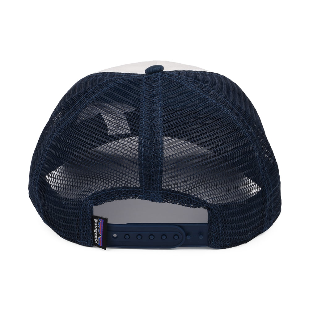 Casquette Trucker Femme Pastel P-6 Label Layback blanc-bleu PATAGONIA