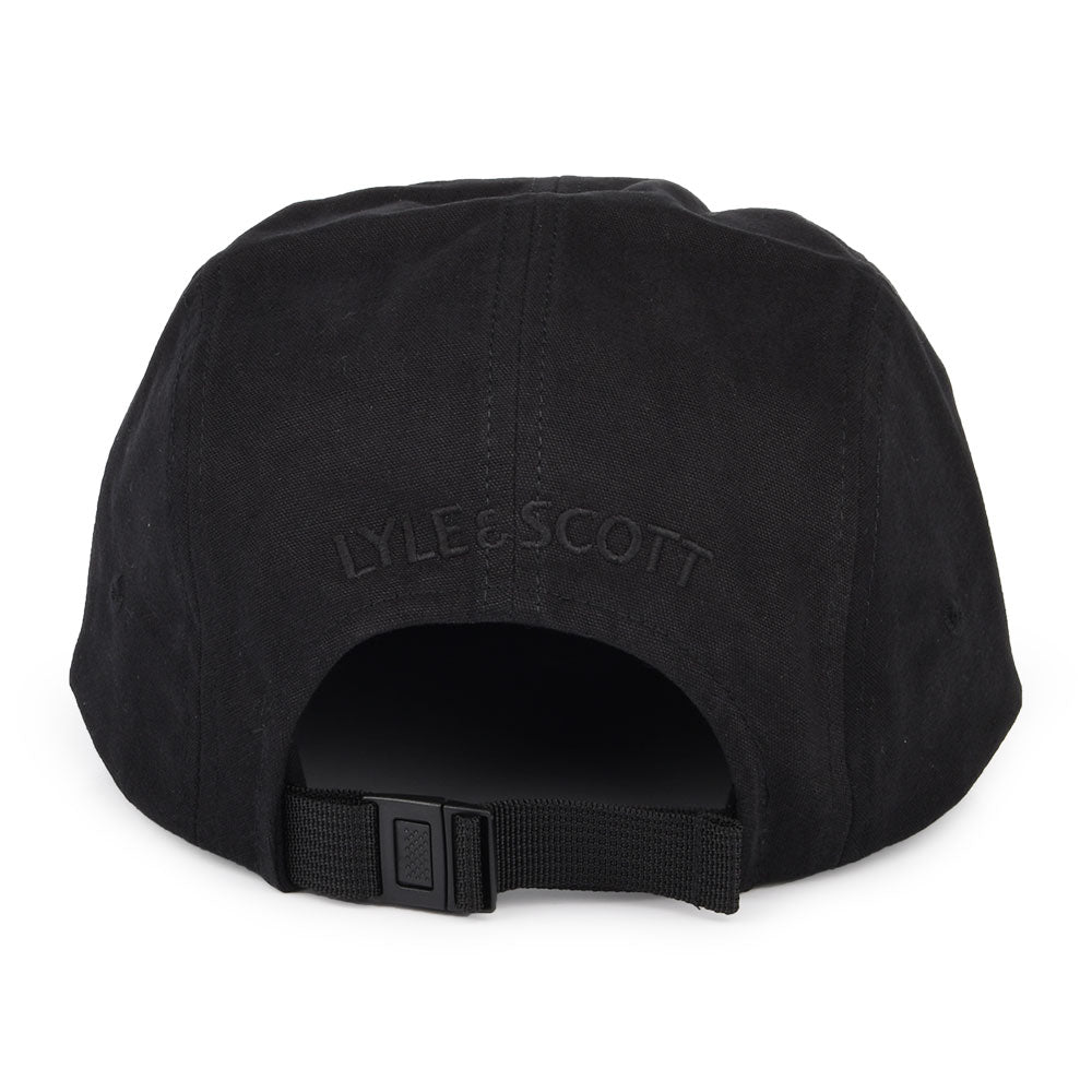 Casquette 5 Panel en Coton Sergé noir LYLE & SCOTT