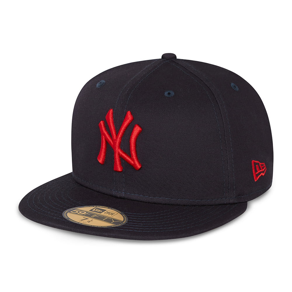 Casquette 59FIFTY MLB League Essential New York Yankees bleu marine-écarlate NEW ERA