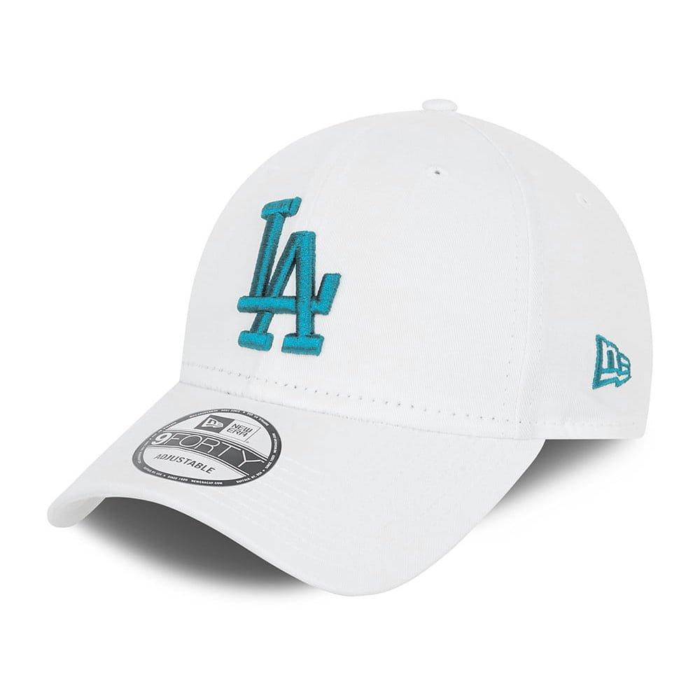 Casquette 9FORTY MLB League Essential L.A. Dodgers blanc-bleu sarcelle NEW ERA