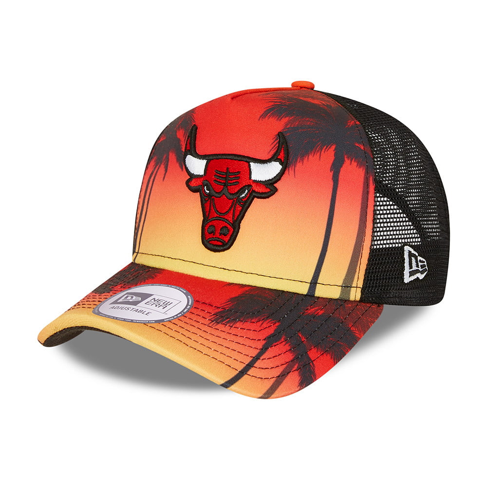 Casquette Trucker A-Frame NBA Summer City Chicago Bulls noir-multi NEW ERA