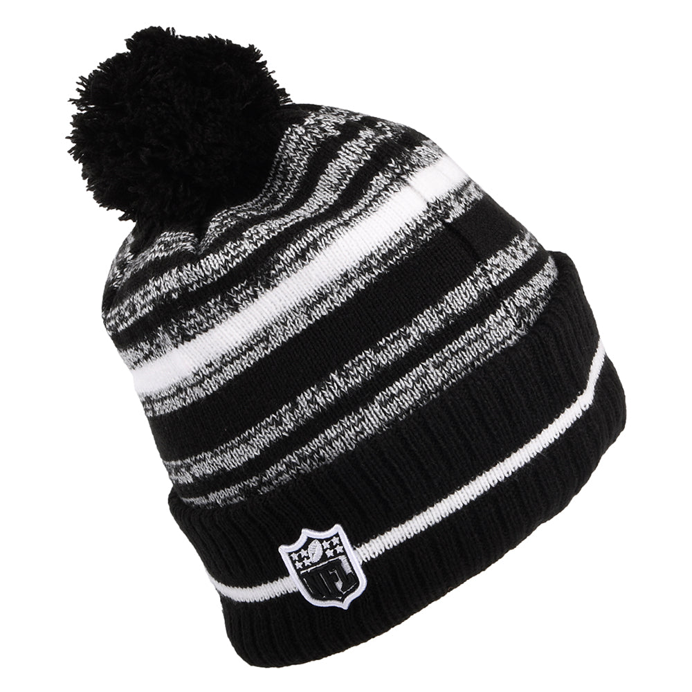 Bonnet à Pompon NFL Sport Knit New Orleans Saints noir-blanc NEW ERA
