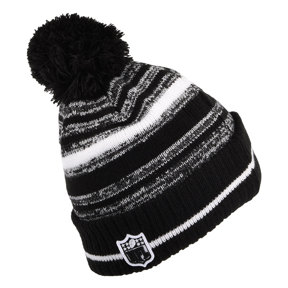 Bonnet à Pompon NFL Sport Knit Philadelphia Eagles noir-blanc NEW ERA