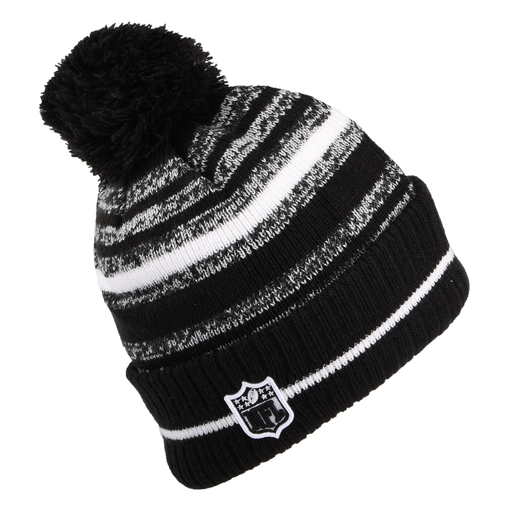 Bonnet à Pompon NFL Sport Knit Tampa Bay Buccaneers noir-blanc NEW ERA