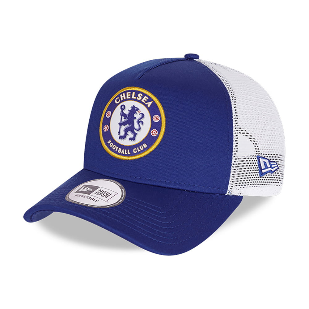 Casquette Trucker A-Frame 9FORTY Chelsea FC bleu-blanc NEW ERA