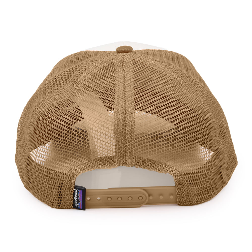 Casquette Trucker en Coton Bio LoPro P-6 Logo blanc-marron PATAGONIA