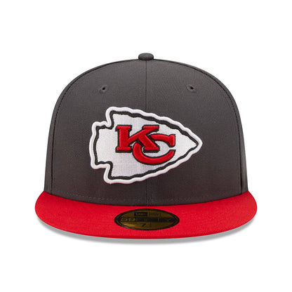 Casquette 59FIFTY NFL OTC Kansas City Chiefs graphite-rouge NEW ERA