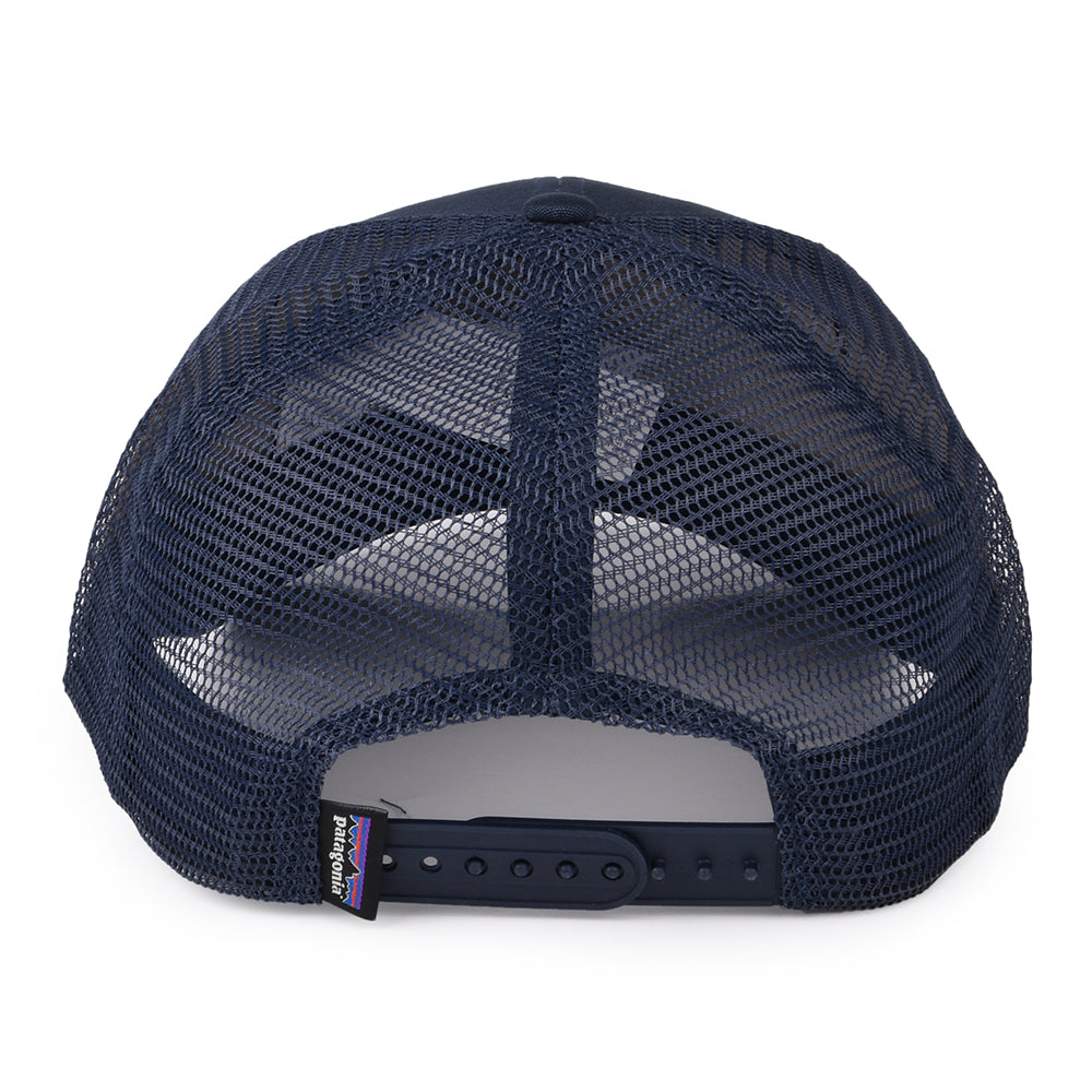 Casquette Trucker en Coton Bio Fly The Flag Label bleu marine PATAGONIA