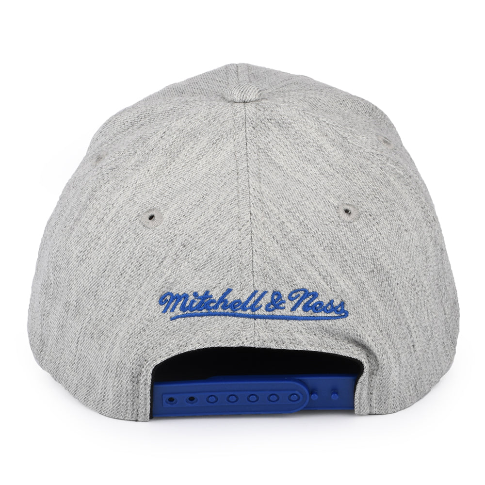 Casquette Snapback NBA Team Heather Golden State Warriors gris chiné MITCHELL & NESS
