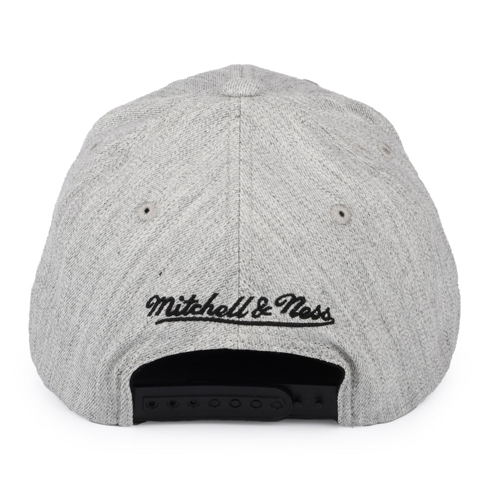 Casquette Snapback NBA Team Heather Toronto Raptors gris chiné MITCHELL & NESS