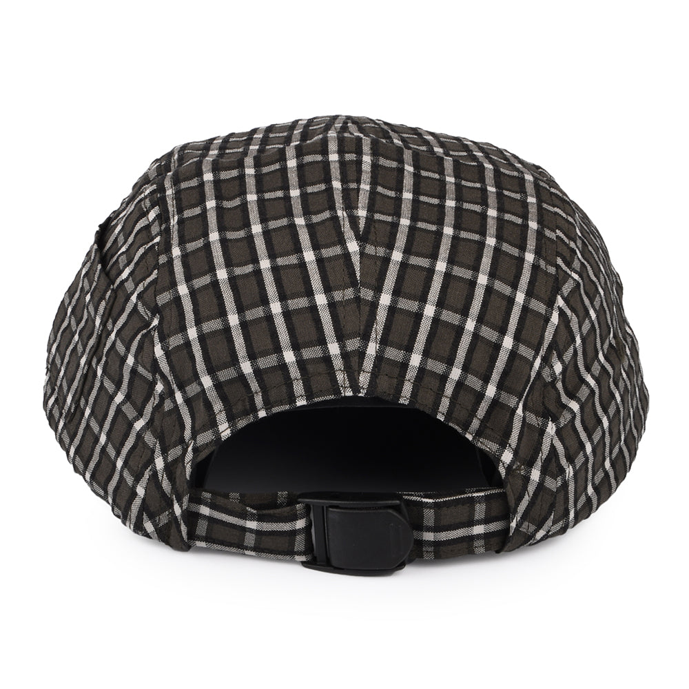 Casquette 5 Panel en Coton Seersucker à Carreaux Dryden cyprès CARHARTT WIP