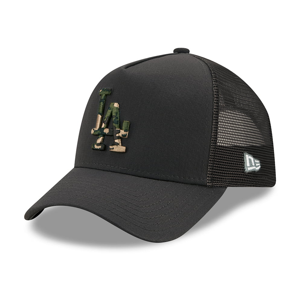 Casquette Trucker 9FORTY MLB Camo Infill A-Frame L.A. Dodgers gris-camouflage NEW ERA