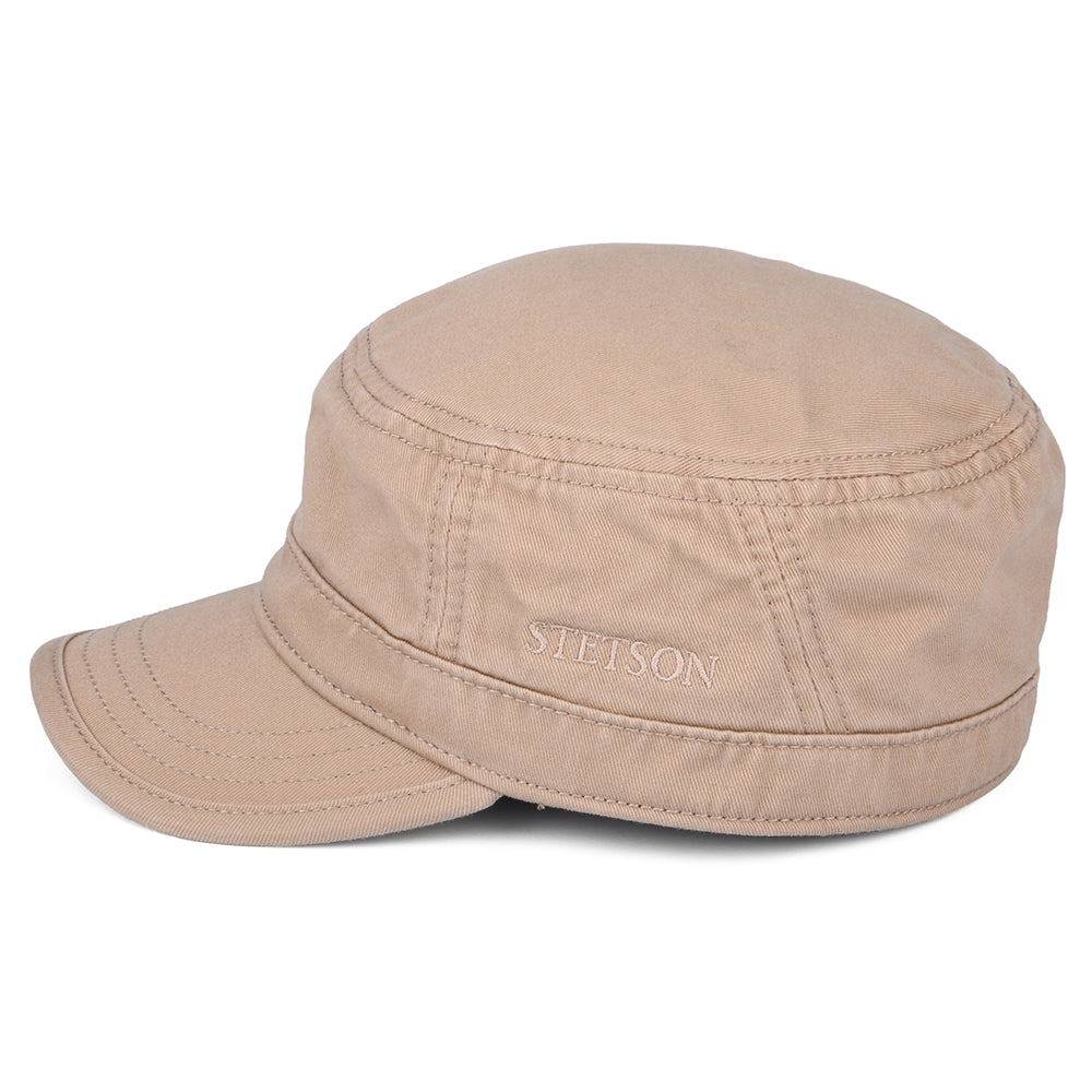 Casquette Militaire en Coton beige STETSON