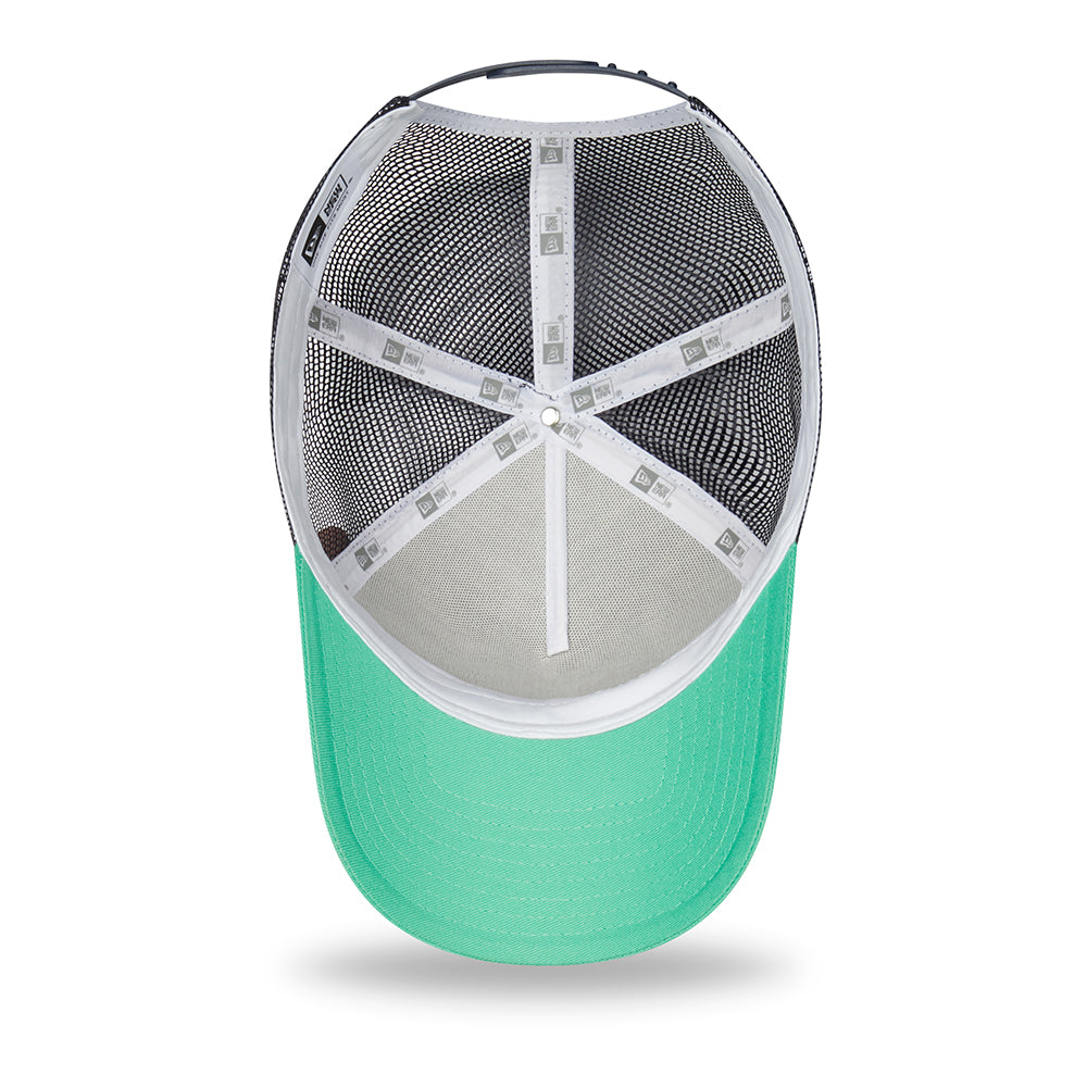 Casquette Trucker Location Icon A-Frame Bay Point turquoise-blanc NEW ERA