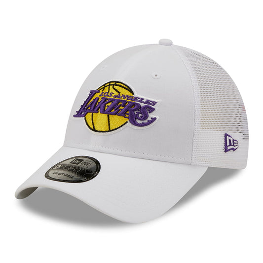 Casquette Trucker 9FORTY NBA Home Field L.A. Lakers blanc NEW ERA