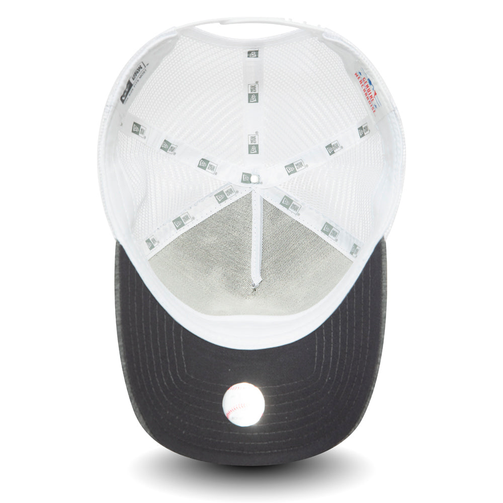 Casquette Trucker 9FORTY Jersey Essential A-Frame New York Yankees gris-blanc NEW ERA