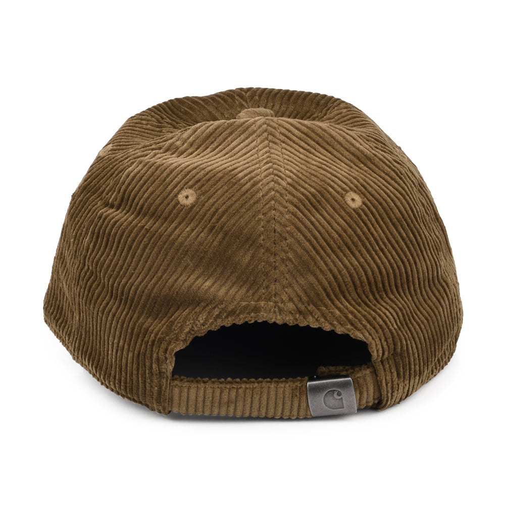 Casquette en Velours Côtelé Harlem marron-noir CARHARTT WIP