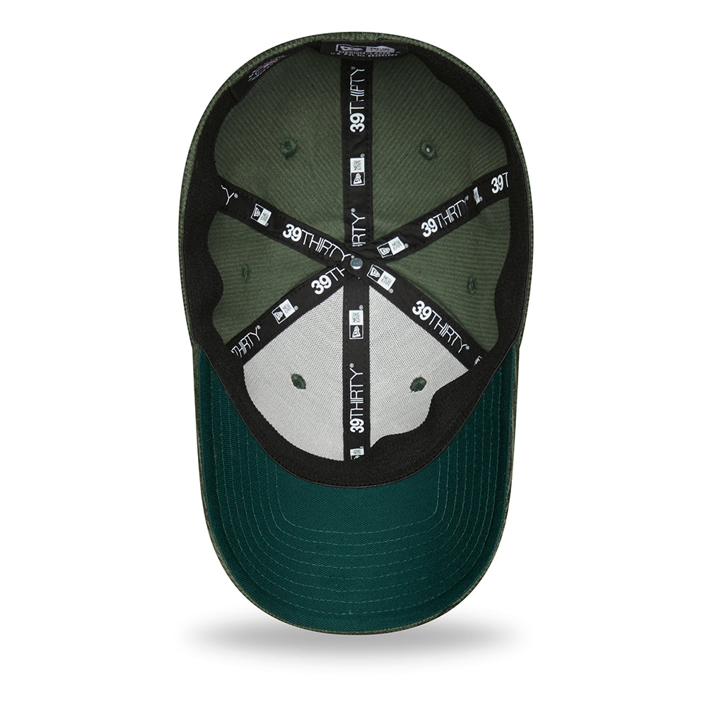 Casquette 39THIRTY MLB Cord New York Yankees vert foncé-blanc NEW ERA