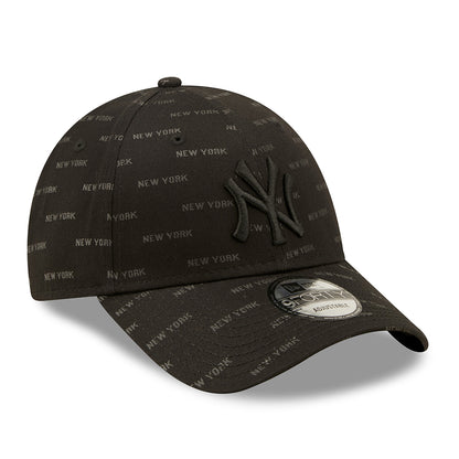 Casquette Snapback 9FORTY MLB Monogram AOP New York Yankees noir NEW ERA